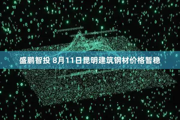 盛鹏智投 8月11日昆明建筑钢材价格暂稳